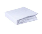 Bamboo Mattress Protector Cover Waterproof Topper Fitted Fibre Bedding King Size White