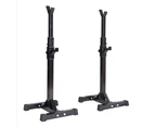 Fitness Master 2 pack Squat Rack Stand Bench Press Weight Lifting Barbell Gym