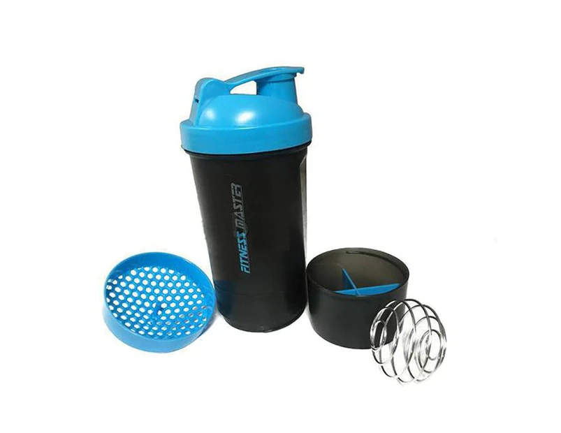 Multi 3in1 GYM Protein Supplement Drink Blender Mixer Shake Shaker Ball Bottle - 3X