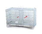 White Color Stackable Breeding Bird Cage for Canary Finch Small Birds - PETBIRD1801