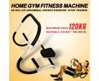 Home Gym Fitness AB Roller Abdominal Crunch Exercise Machine Situp Trainer