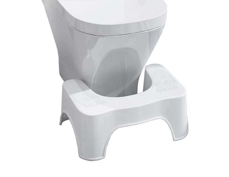 Bathroom Toilet Stool Potty Step Footstool Aid Non Slip Portable White