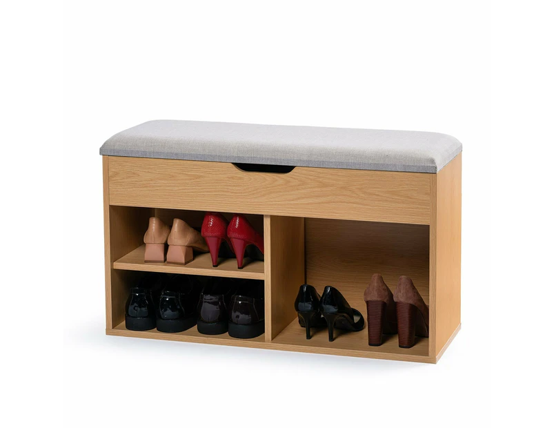 Foret Shoe Cabinet Seat Stool Storage Bench Box Rack Organiser Cupboard Shelf