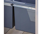 ELITE Domestique 30L Twin Slide Out Bottom Mounted Slim Profile Concealed Waste Bin (for 30cm cupboard) - includes Door Bracket