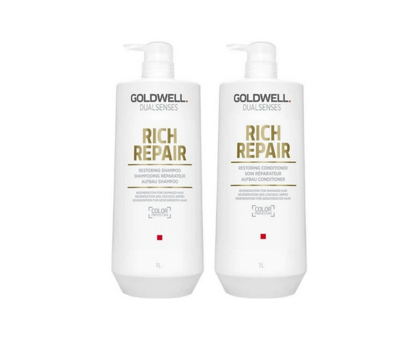 Goldwell Dualsenses Rich Repair Restoring Shampoo & Conditioner 1 Litre Duo