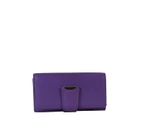 Ladies Long Leather Wallet ZLW202B - Purple