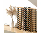 Artiss 120 Bottle Wine Rack Timber Wooden Storage Wall Rack Organiser Cellar