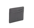 RFID Genuine Premium Leather Slim Credit Card Holder 4 Cards & Notes - Black