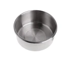 Stainless Steel Hanging Food Water Holder Feeding Bowl Parrots Birds Drink Basin-S unique value