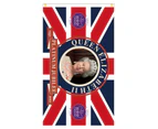 Queen Elizabeth II Flag - British Platinum Jubilee Flag for The Queen 70th Anniversary - Patriotic Home Garden Decor for Queen Elizabeth II (90*150cm)