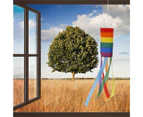 Windsock Flag for Outside | Hanging Rainbow Flags | LGBT Windsock Pride Striped Yard Outdoor Decor Rainbow Garden Flag Event Banner Decoration