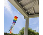 Windsock Flag for Outside | Hanging Rainbow Flags | LGBT Windsock Pride Striped Yard Outdoor Decor Rainbow Garden Flag Event Banner Decoration