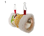 Triangle Square Plush Nest Bird Parrot Hanging Cave Hammock Cage Warm Bed Toy-5# unique value