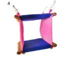 Triangle Square Plush Nest Bird Parrot Hanging Cave Hammock Cage Warm Bed Toy-5# unique value