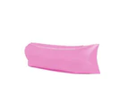 Outdoor Inflatable Sofa Air Bed Lounger Chair Sleeping Bean Bag - Light Pink