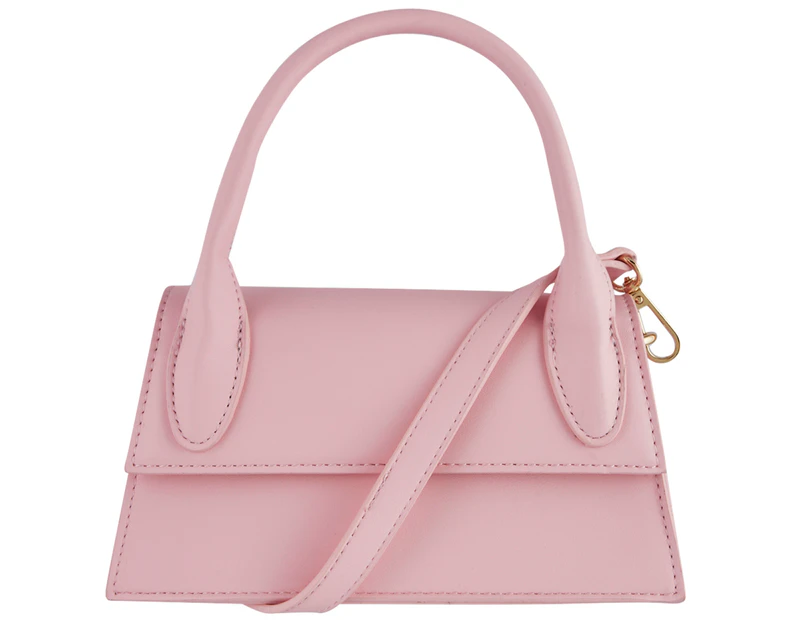 Tony Bianco Sarah Grip Handle Bag - Pink