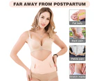 Vivva After Pregnancy Postpartum Recovery Postnatal Birth Support Belt Belly Wrap Band - Beige (M to XXL)