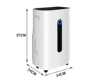 ADVWIN 25 L/Day Dehumidifiers, 6500ml Water Tank, Dehumidifier Suitable for Bedroom, Bathroom, Wardrobe Room, Office, White