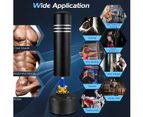 Costway MMA Boxing Punching Bag Heavy UFC Kick Training Punchbag Stand w/Glove & 12 Suction Cup Base Shock Absorber