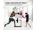 Costway Punching Bag Adjustable Boxing Speed Ball Stand Gift w/Gloves Set