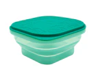 Marcus & Marcus Green Collapsible Snack Container Food Stroage w/Lid Silicone