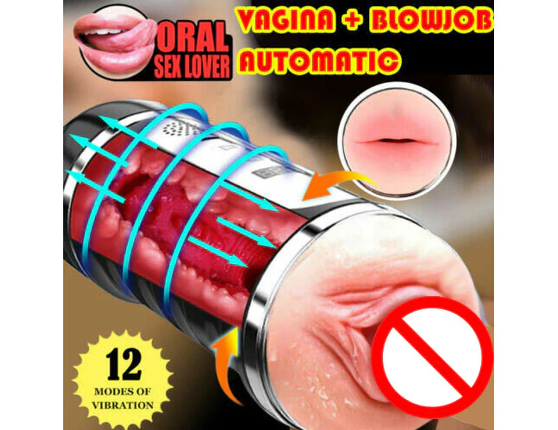 New Male Masturbater Automatic Vagina Pussy Masturbation Cup Stroker Sex Toys