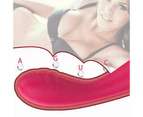 Waterproof Clit Orgasm Finger Vibrator G-Spot Dildo Nipple Massager Wand Sex Toys For Women - Red