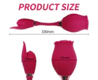 2 in 1 Vibrator Rose Sucking Vibrator Clit Sucker Dildo Women G-spot Massager Sex Toys for Women