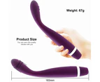 4 in 1 Purple Clit Orgasm Finger Vibrator G-Spot Dildo Nipple Massager Wand Sex Toys For Women