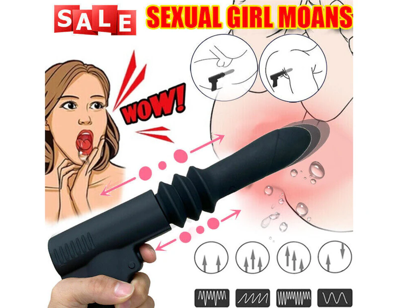 Automatic Telescopic Thrusting Dildo Vibrator Gun Sex Machine Women Sex Toys G Spot Stimulation for Women