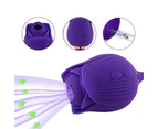 10 Vibration Modes Rose Clit G-spot Vibrator Oral Sucking Thrusting Dildo Bullet Sex Toys for Women