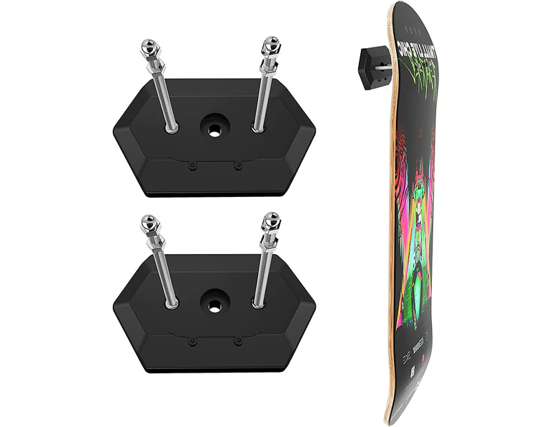 2Pcs Skateboard Deck Wall Mount Display Holder Skateboard Hanger