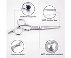 Vivva 2PCS 6 Inch Salon Hairdressing Scissors Hair Barber Shears Cutting Thinning Tool Set Scissors Set Stainless Steel