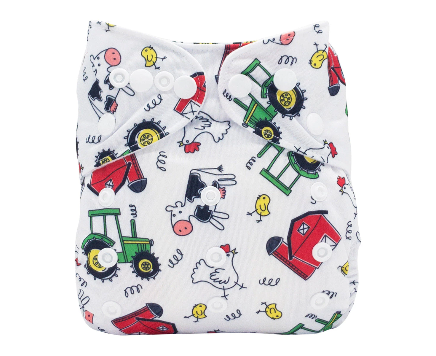 Lulu & Finn The Farm Print Modern Cloth Night Nappy