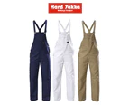 Hard Yakka Traditional Bib & Brace Overall Cotton Drill Work Safety Y01010 - Khaki