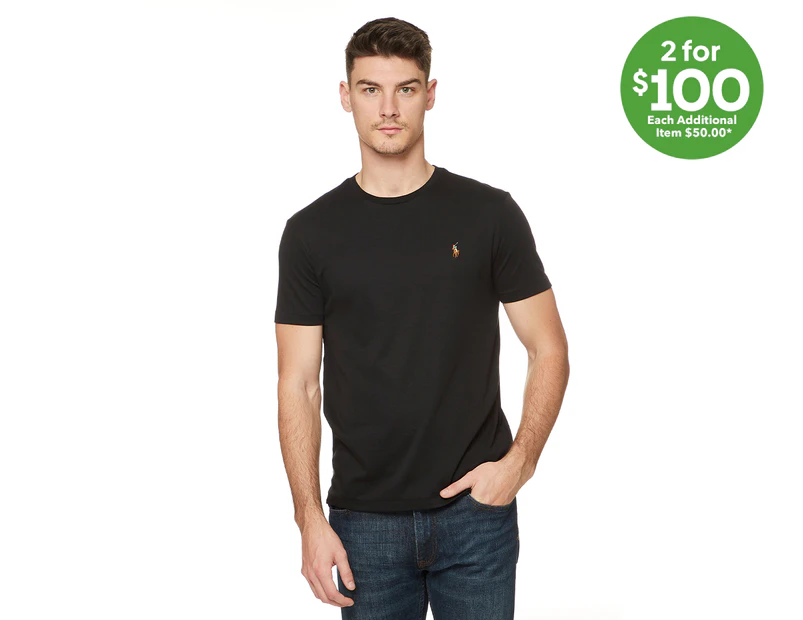 Polo Ralph Lauren Men's Short Sleeve Classic Tee / T-Shirt / Tshirt - Polo Black