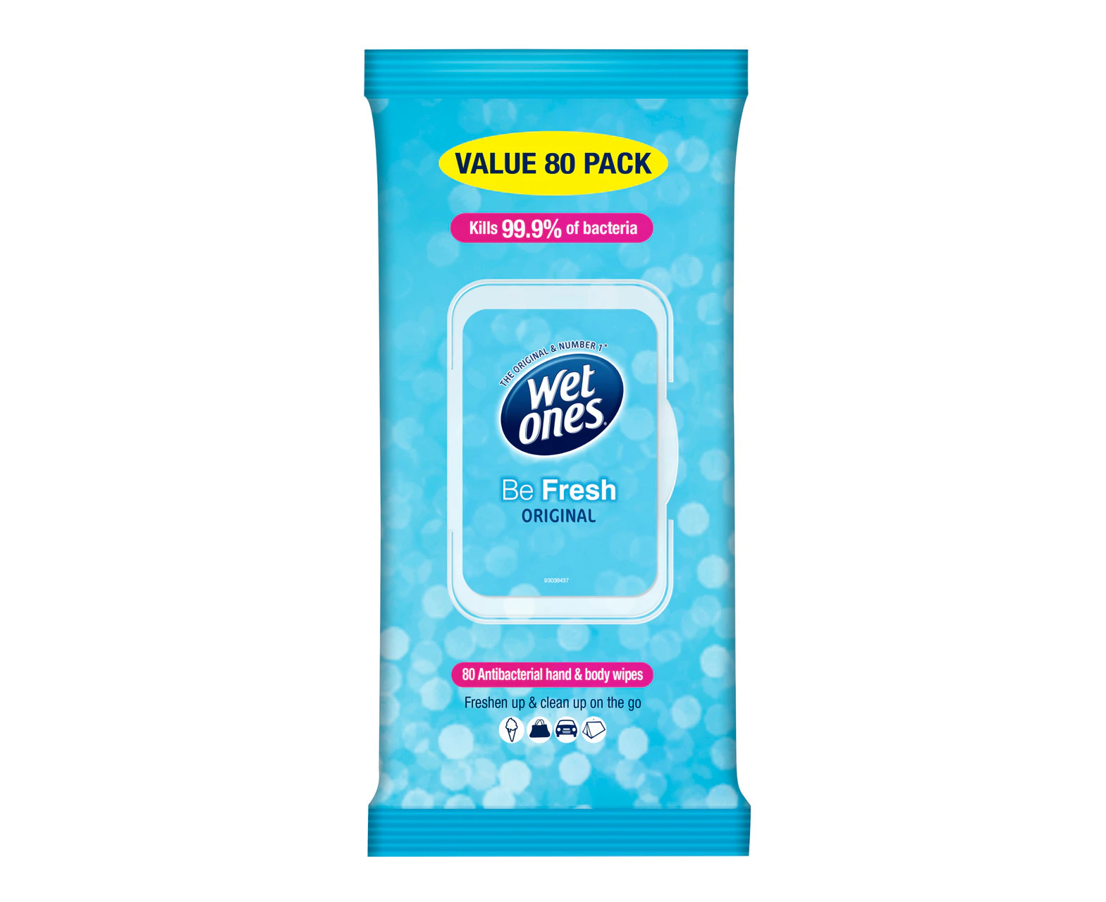 Wet Ones Be Fresh Wipes 80 pack