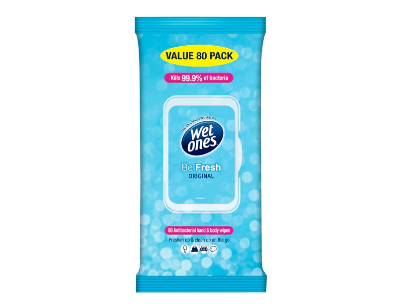 Wet Ones Be Fresh Wipes 80 pack