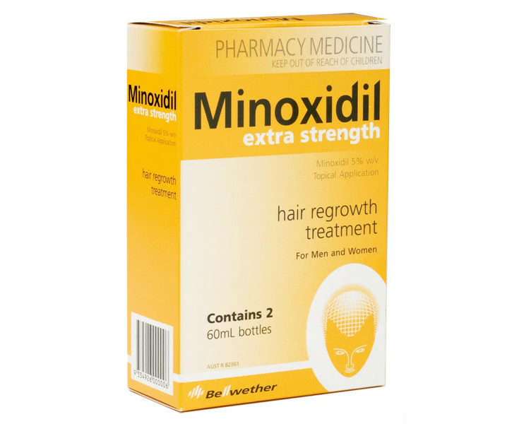 Minoxidil Extra Strength Hair Growth Twin Pack 2x60ml For Men & Women