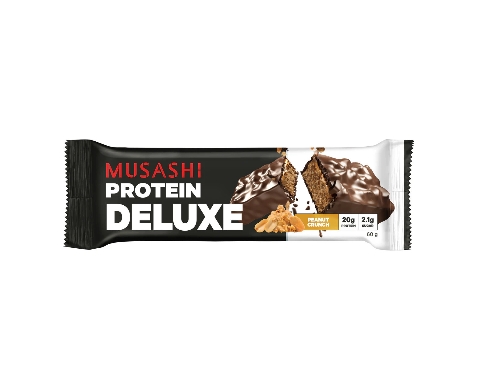 Musashi Deluxe Protein Bar Peanut Crunch 60g