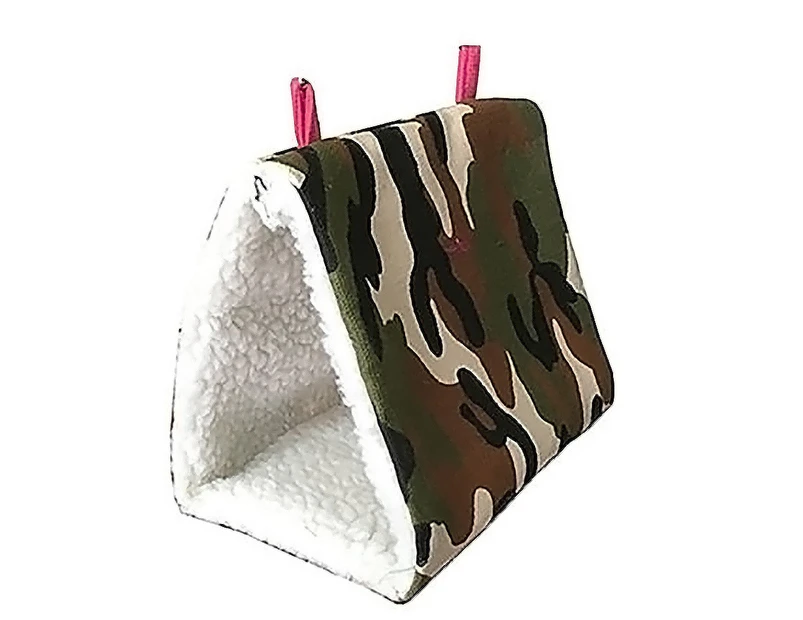 Hammockmini Winter Warm House for Pet Bird Parrot Squirrel Hanging Bed Toy-S Camouflage unique value