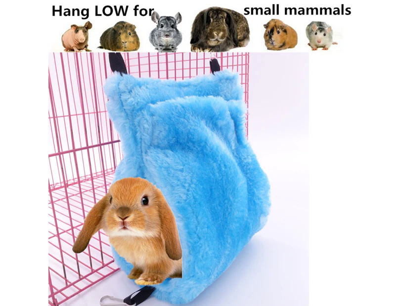 Hammockmini House for Pet Ferret Rat Hamster Parrot Squirrel Hanging Bed Toy-L Blue unique value