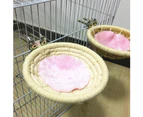 Pet Bird Parrot Cotton Rope Breeding Hatching Nest House Bed Hanging Cage Decor-2# unique value
