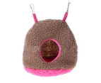 Warm Bird Nest Breathable Keep Warm Pets Supplies Small Pet Hanging Swing Bed for Bird-Coffeem unique value