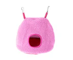 Warm Bird Nest Breathable Keep Warm Pets Supplies Small Pet Hanging Swing Bed for Bird-Pink S unique value