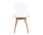 Kodu Lissa Chairs Modern Dining chairs White (set of 2)