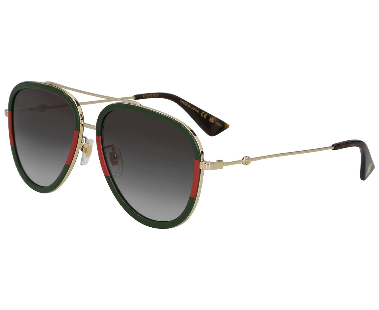 Gucci aviator sunglasses green and outlet red