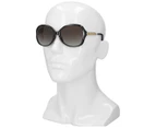 Gucci Women's GG0076S 002 Sunglasses - Black/Gold/Grey