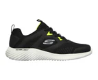 Mens Skechers Bounder - High Degree Black Lace Up Active Shoes - Black