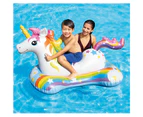 Intex 1.63m Unicorn Cute Inflatable Kids Ride-On Pool/Water Float w/ Handles 3+